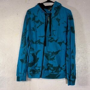 Shaun White Blue and Black Hoodie